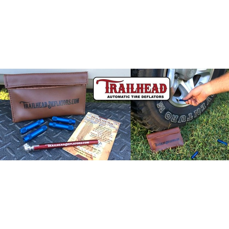 Trailhead Tire Deflators|5-20 PSI|15-40 PSI|Silver|Red|Blue|4 Pack|Single Pack