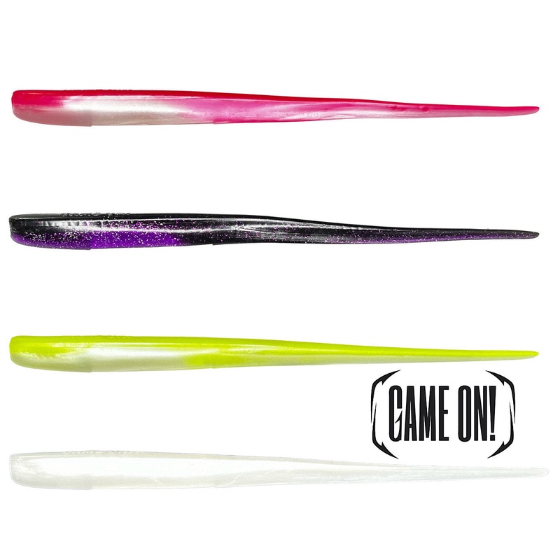Game On DuraTech Eel|10 Inches|13 Inches|Black & Purple|Chartreuse Pearl|Pearl White|Pink Pearl