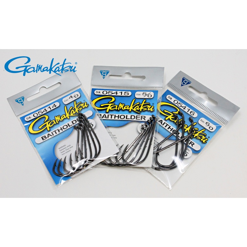 Gamakatsu Baitholder Hook|1/0|2/0|3/0|4/0|5/0|6/0|Standard|Bulk
