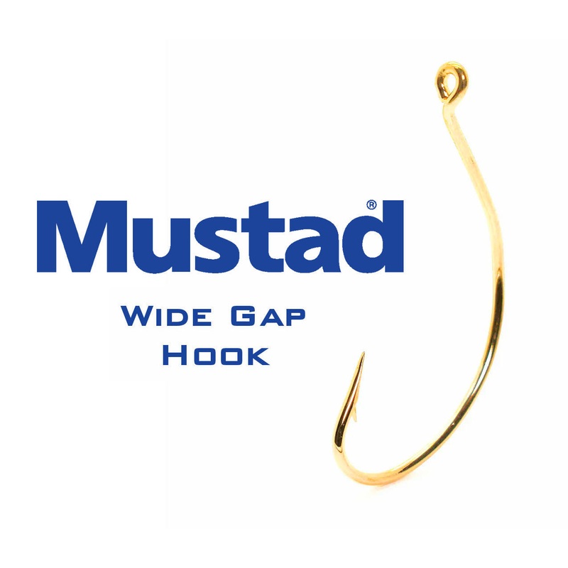 Mustad Wide Gap Hook|37162-1 / Hook Size 1 / Pack Qty: 100|37160-GL-1/0 / Hook Size 1/0 / Pack Qty: 100|37160-GL-2/0 / Hook Size 2/0 / Pack Qty: 100