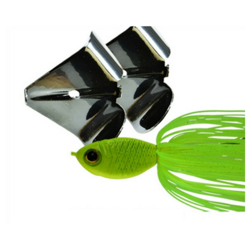 Picasso Buzz Saw Buzzbaits|1/2|Black w/ Black Blade|Black w/ Red Blade|Chartreuse w/ Black Blade|White/ Gold Blade|Black w/ Gold Blade|Black Red camo w/ Red Blade