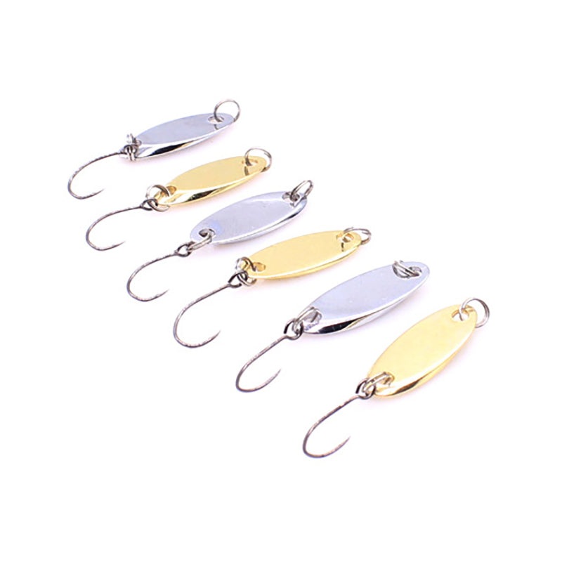 5pcs/lot Small Metal Spoon Hard Fishing Lure Baits