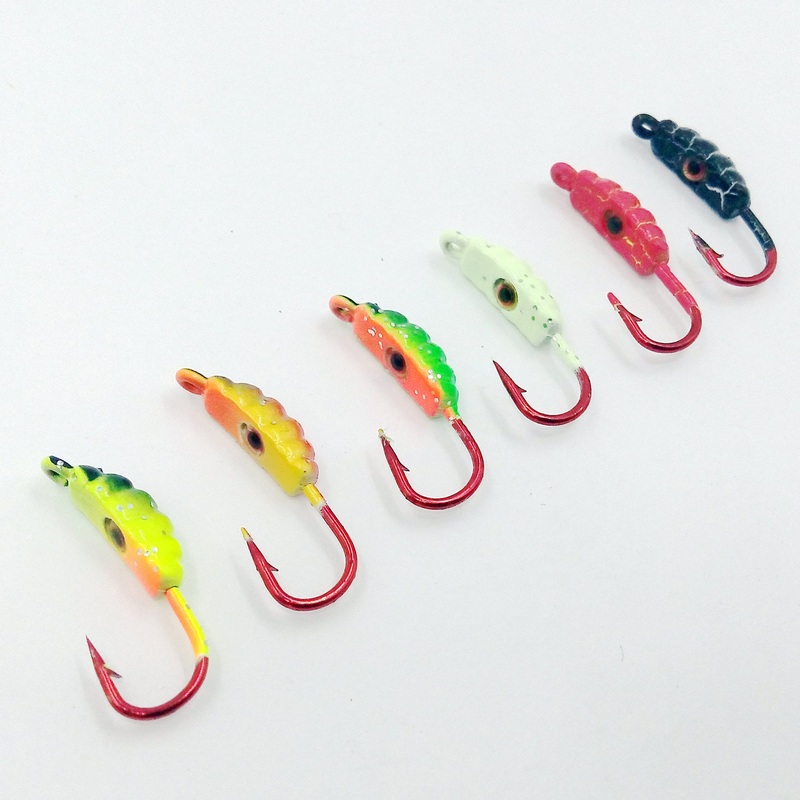 Basstrike Caterpillar Head Ice Fishing Jig