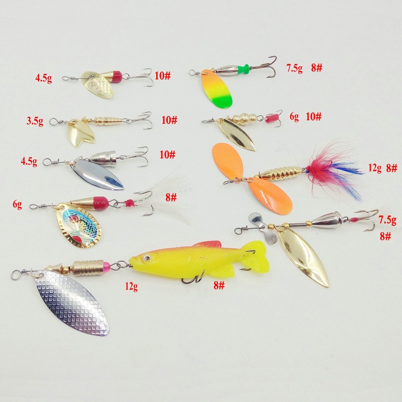 Basstrike Spoon Blade Hard Fishing Lure Baits Kit Box