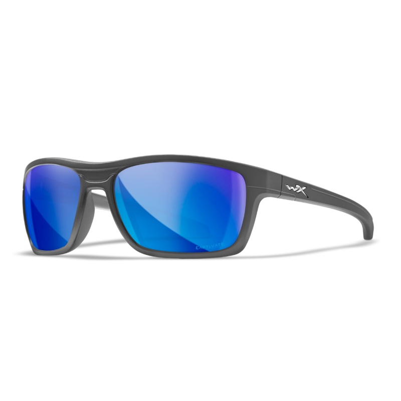 KINGPIN – BLUE MIRROR LENS/MATTE GRAPHITE FRAME – POLARIZED