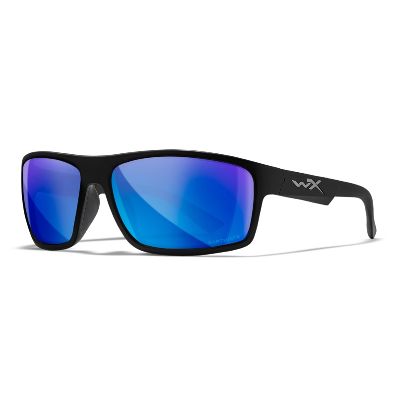 PEAK – BLUE MIRROR LENS/MATTE BLACK FRAME – POLARIZED