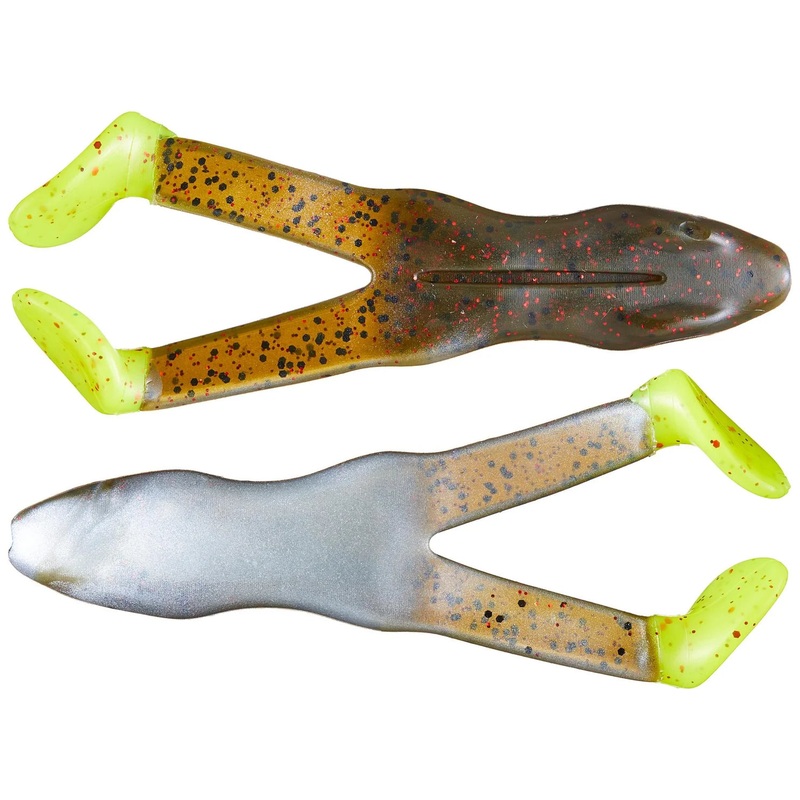 Ribbit Frog Hot Feet 3.5|Green Pumpkin Red Pearl/Chartreuse|Black Red Flake/White|White/Chartreuse