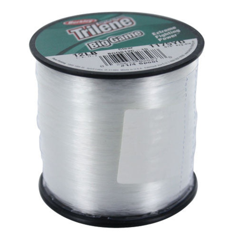 Berkley Trilene Big Game Line|Clear|Green|Solar Collector|15-900 yds|20-650 yds|25-595 yds|10 lbs-1500 yds|12 lbs-1175 yds