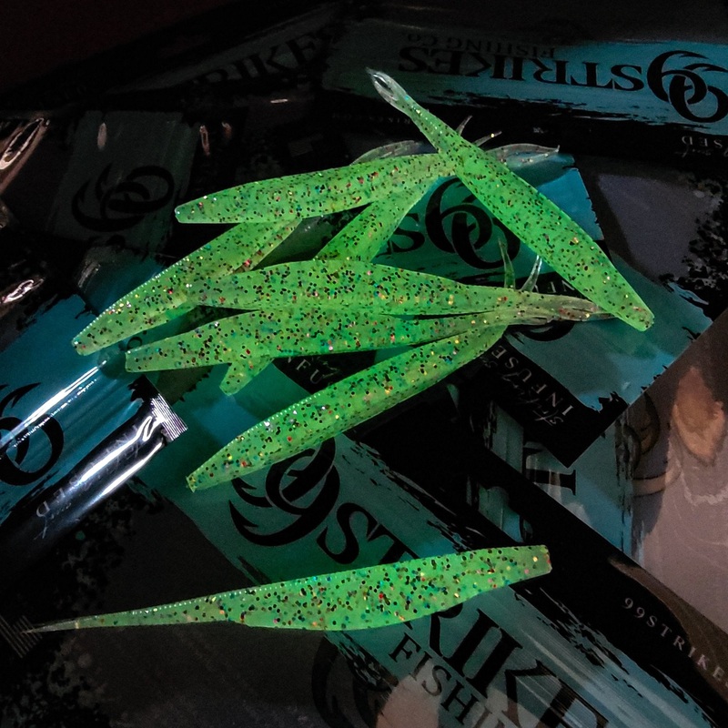 5 Frantic Jerkbait Trout Flake (Glow in the dark)