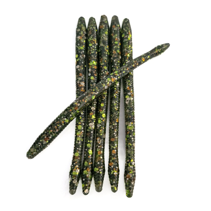 Camo 6.25 Diamond Tail Worm (6pk)