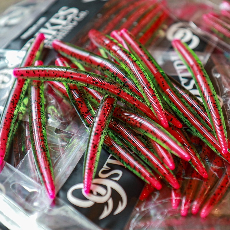 Watermelon Core Shot 5 Stick Worm (6pk)