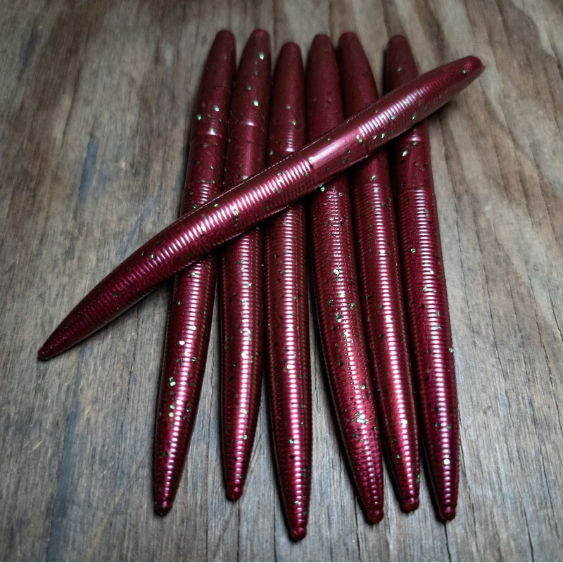 Crimson Green 5 Stick Worms (8pk)