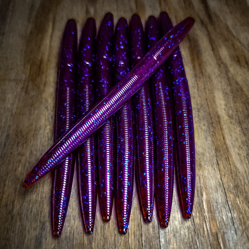 Plum Crazy 5 Stick Worm (7pk)