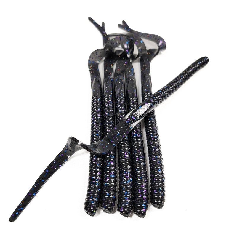 Dark Demon 10 Ribbon Tail Worm (6pk)