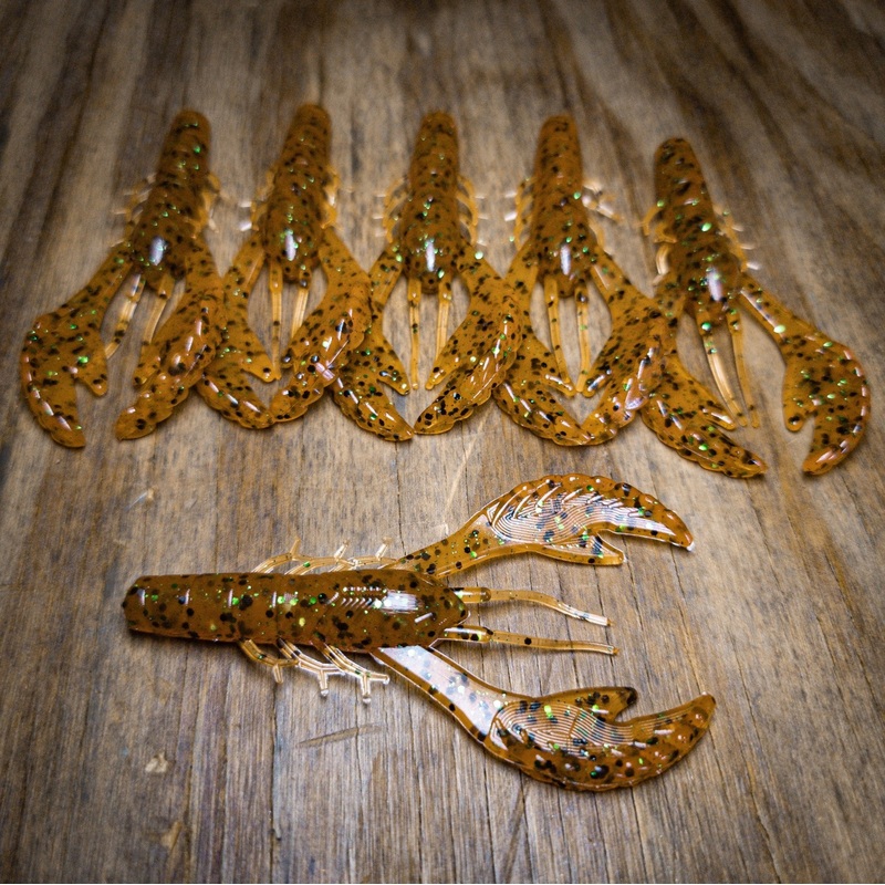 Root Beer Pepper Green 3.4 Rebel Craw (6pk)
