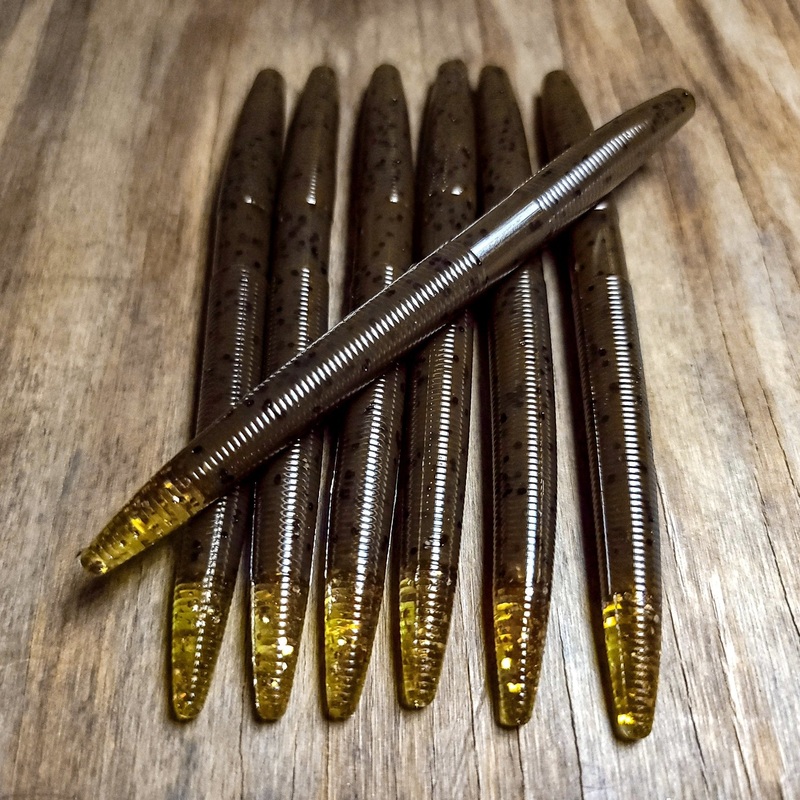 Shadow Pumpkin 5 Stick Worm with Bankroll Tip (6pk)