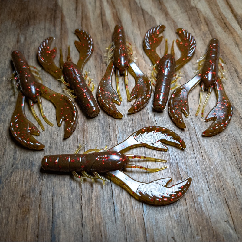 Shadow Pumpkin Red 3.4 Rebel Craw (6pk)