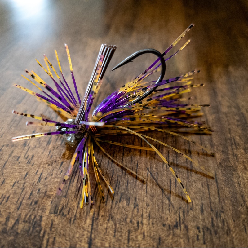 Pumpkin Jelly Mini Finesse Cut Stand-up Football Jig