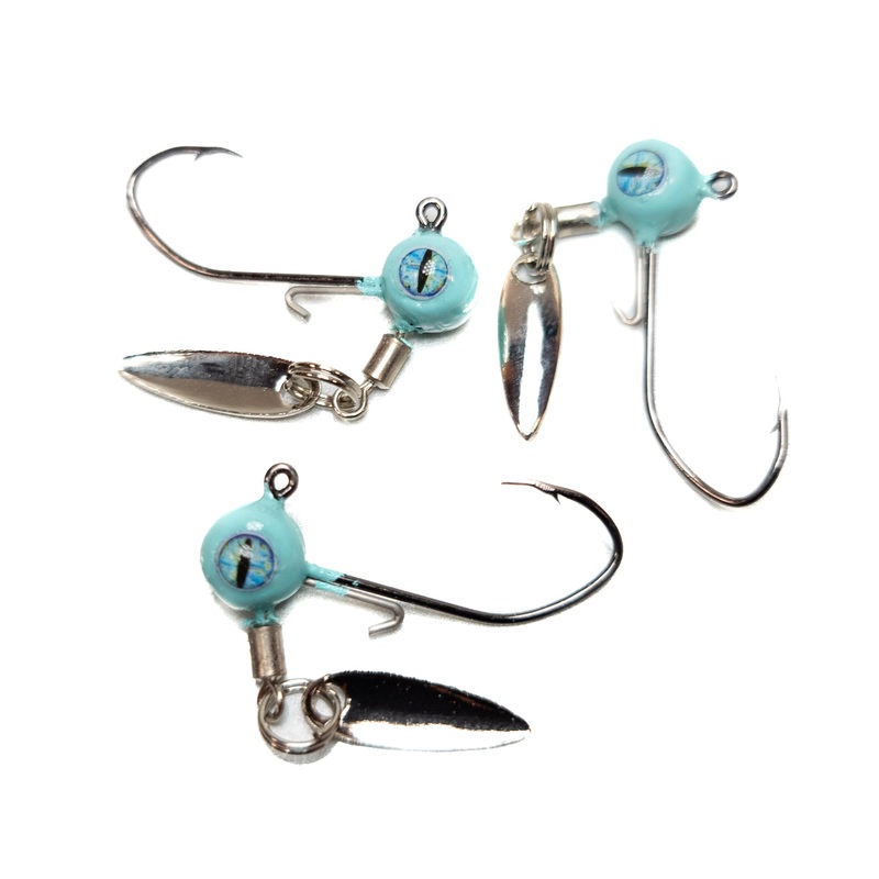 Robin Egg Trigger Strike Jig Head with Underspin (3pk)