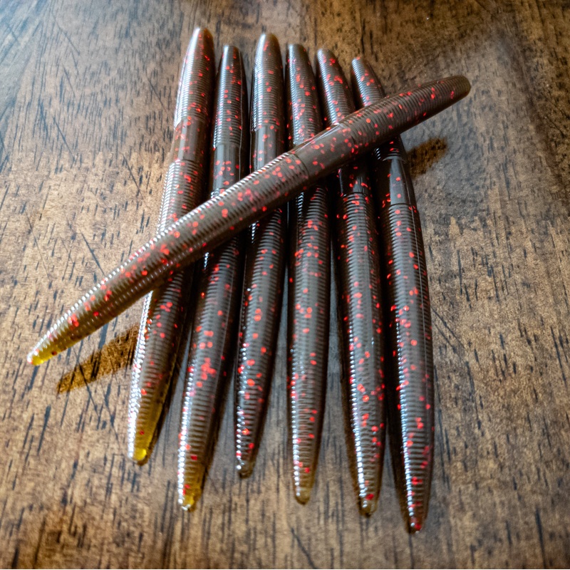 Shadow Pumpkin Red 5 Stick Worm (7pk)