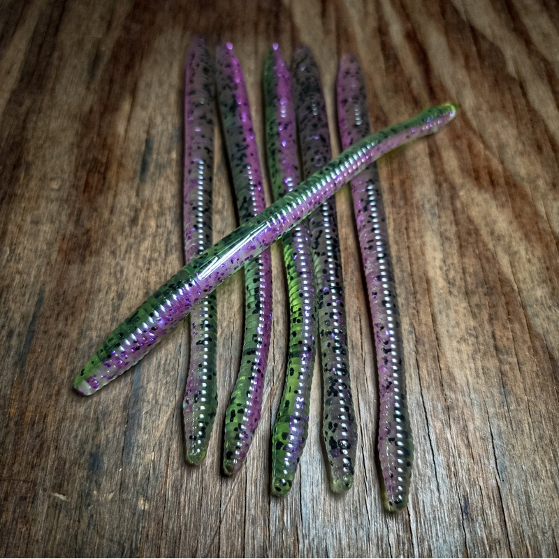 Watermelon Sour 6.25 Diamond Tail Worm (6pk)