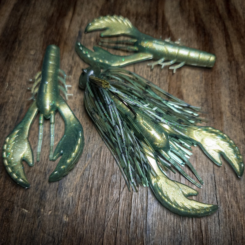 Watermelon Wine Stand-up Football Jig w/ Matching Craws