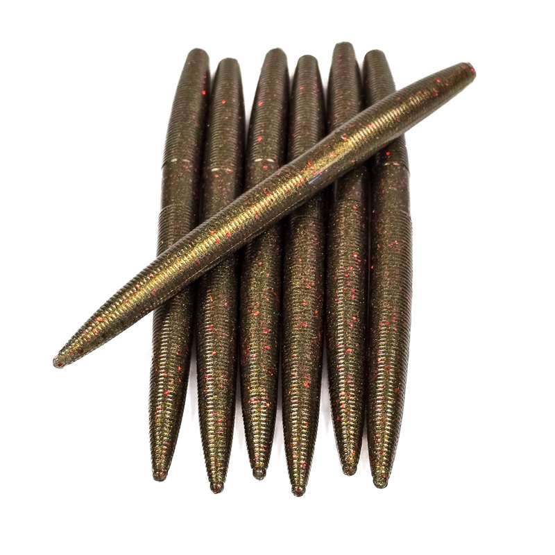 VooDoo Dirty Olive 5 Stick Worm Premium Series