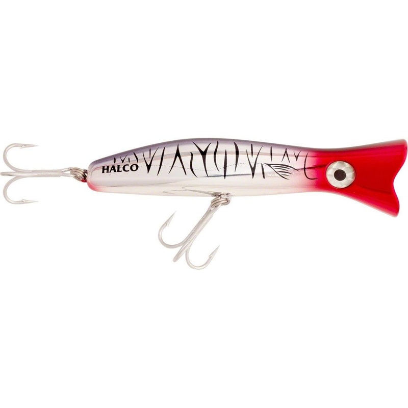 Halco Roosta Popper 160|160 Yellowfin|160 Chrome Tiger|160 Bonito|160 Fusilier|160 Stripey|160 White Redhead|160 Tickled Pink|160 Silver Shadow