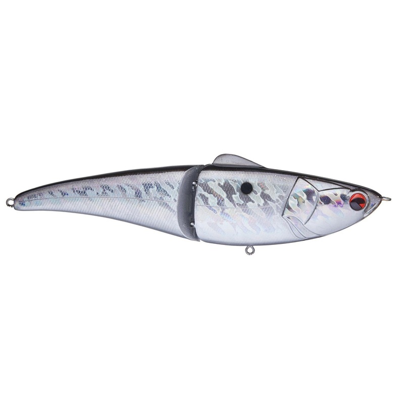 Ima Glide Fluke 125 Sinking|Silver Lining|Electric Shad|Bone