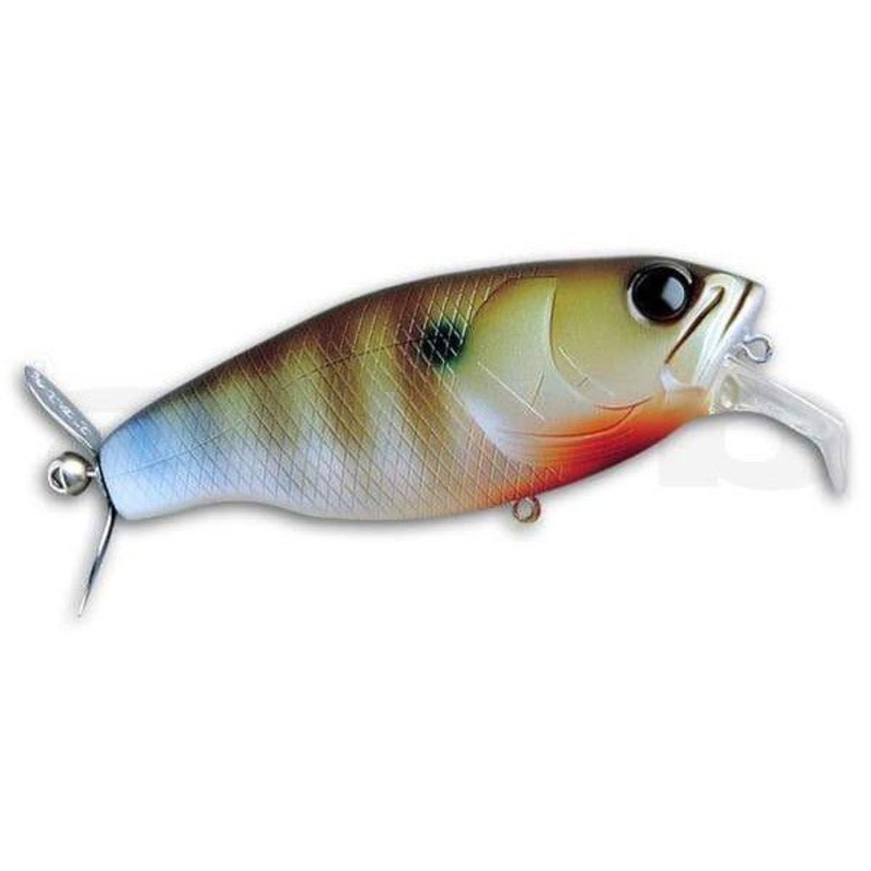 Deps Buzzjet Jr. Wakebait|Bluegill|Jet Black|Flash Blue Gill|RF Blue Gill|Real Blue Gill|Froggie|Boned Shad|Visible Black|Nude Black|Mossback Shiner|Real Bass|Matte Chart|Black Silver|Red Scale|Angel Flame