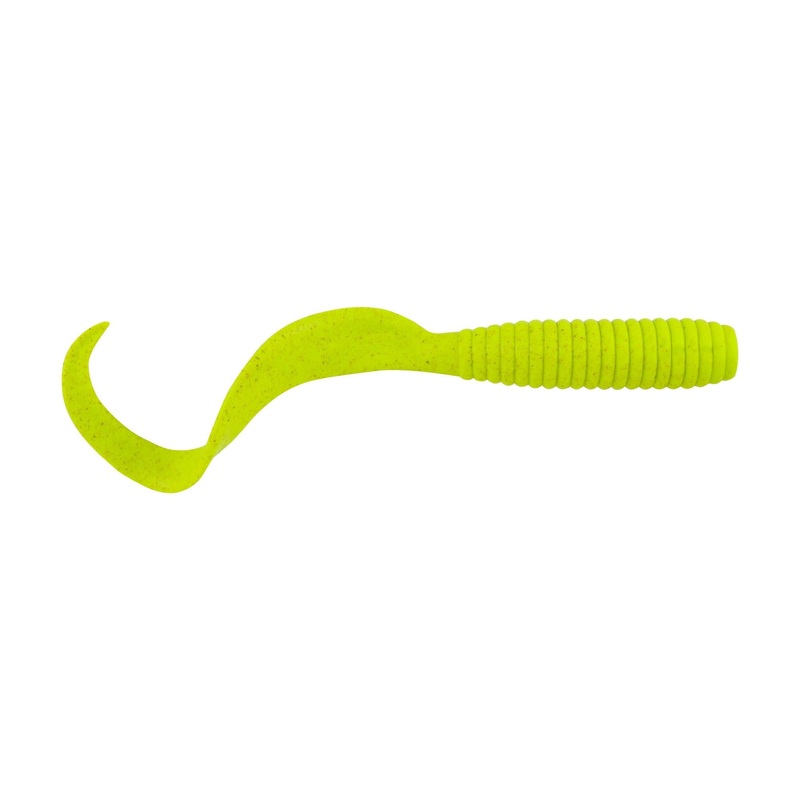 Berkley Gulp 5 Saltwater Grub|Chartreuse|Nuclear Chicken