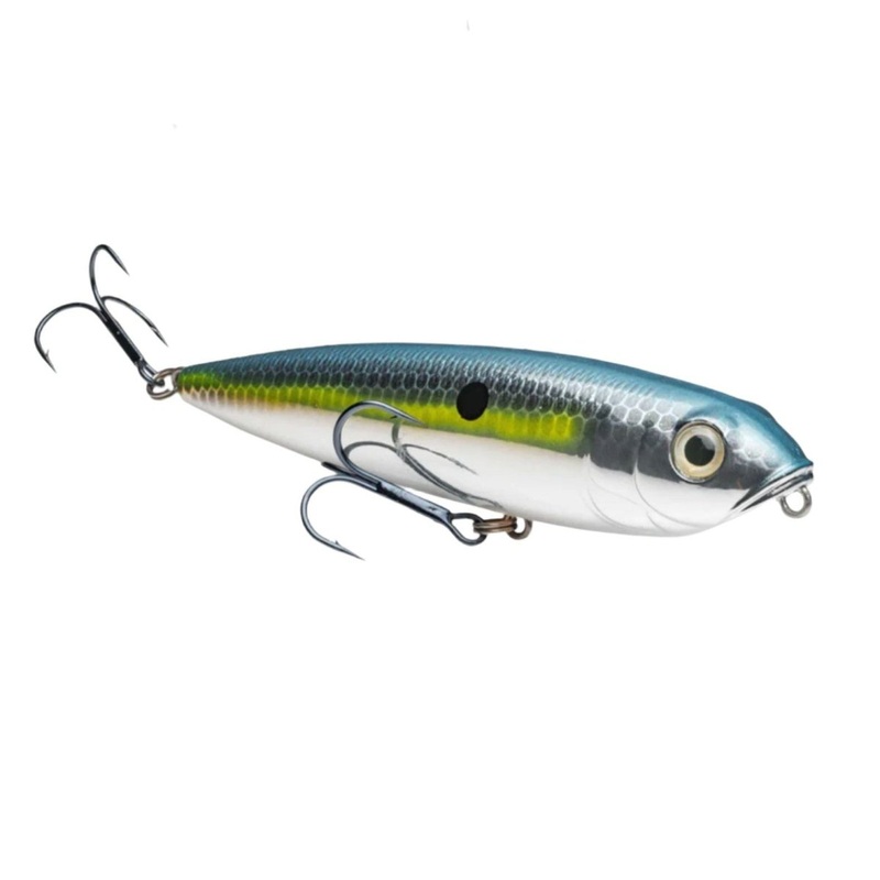 Strike King KVD Sexy Dawg Jr.|Chrome Sexy Shad|Chart Sexy|Green Gizzard Shad