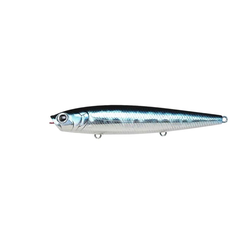 Lucky Craft Gunfish 95 H3|Aurora Black 3-Hook Version|Ghost Minnow 3-Hook Version|Chrome 3-Hook Version