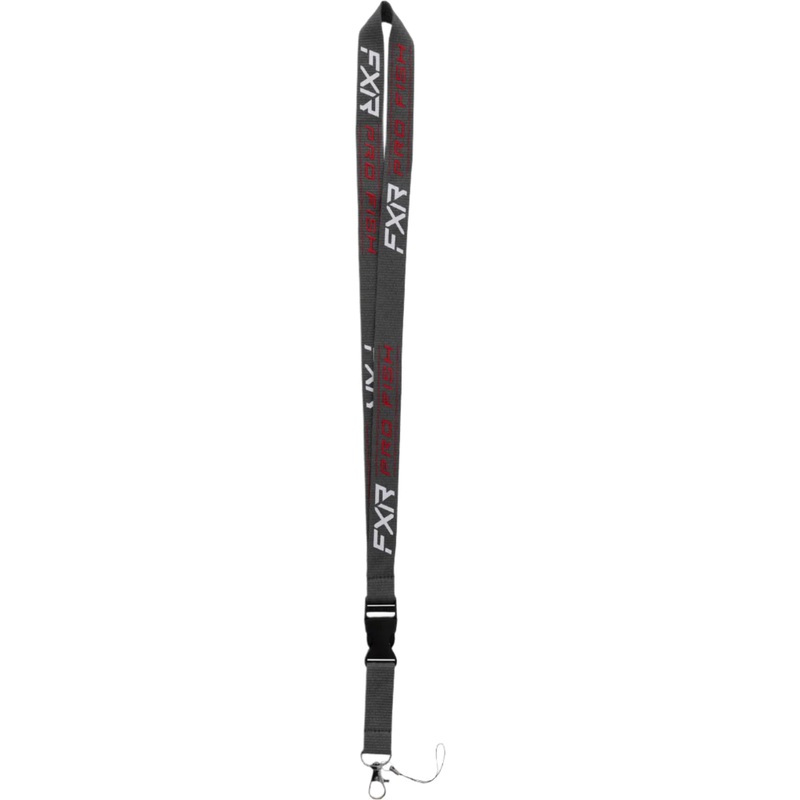 FXR Fish Lanyard|Charcoal/Red|Black/Blue