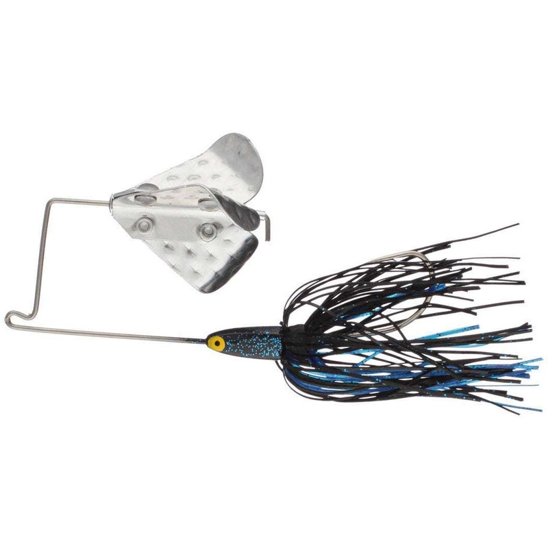 Strike King Buzz King|5/16 oz|3/16 oz|Black Blue|Chart/Blue/Silver|White