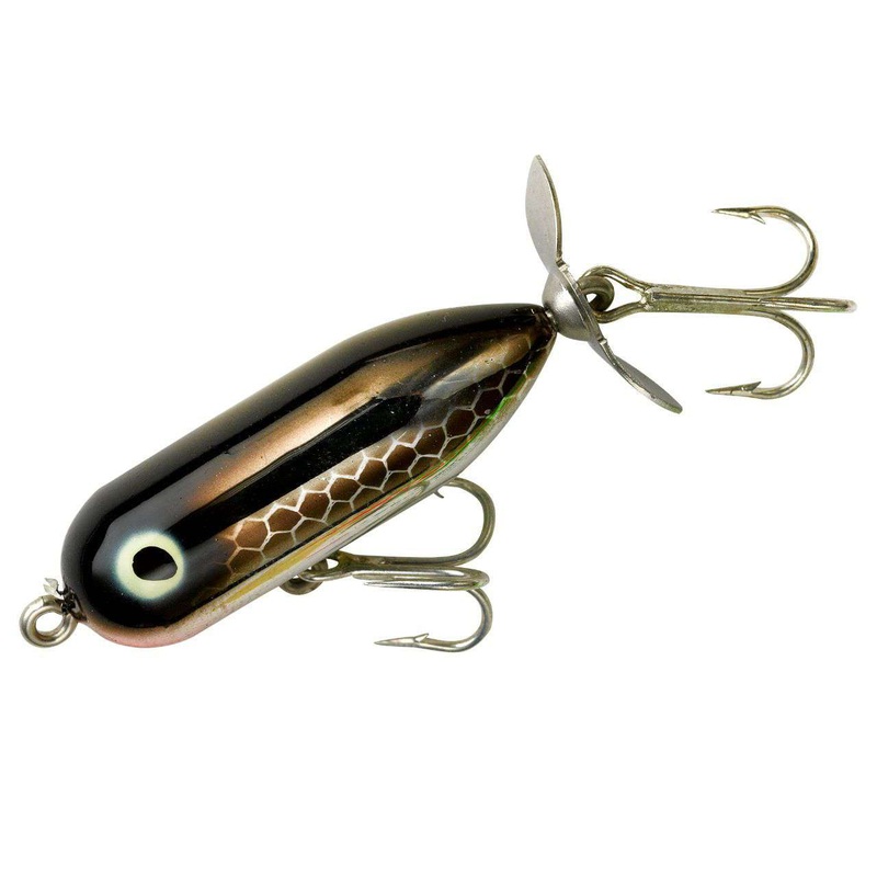Heddon Tiny Torpedo|Black Shiner|Black Shiner Glitter