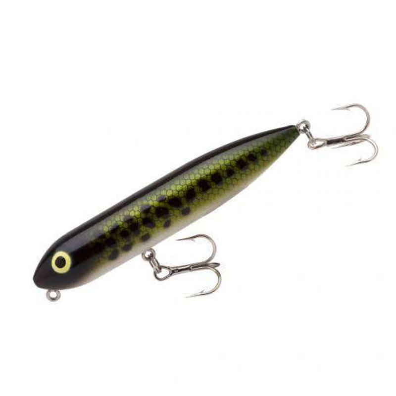 Heddon Zara Puppy|Baby Bass|G-Finish Pearl/Red Head|Bone|Glitter Shad