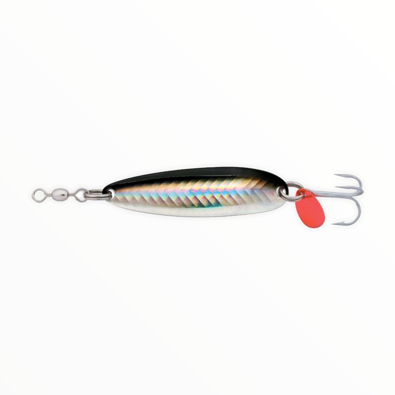 Luhr-Jensen Krocodile|1/2 oz|1/4 oz|1/6 oz|3/4 oz|Brass|Chrome|Hammered Brass Fire Side Stripe|Hammered Chrome|Black Silver Reflex|Live Image Chrome Holo Fish