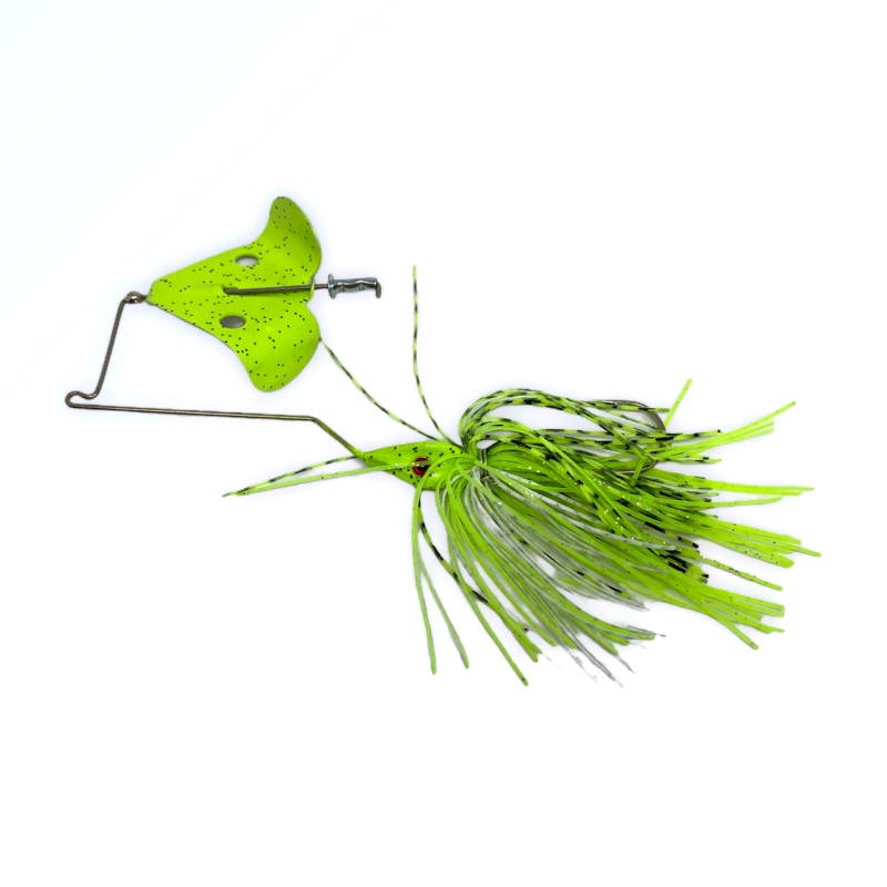 Bass Assets Ultimate Squealer|1/2 oz|White|Chartreuse Shad