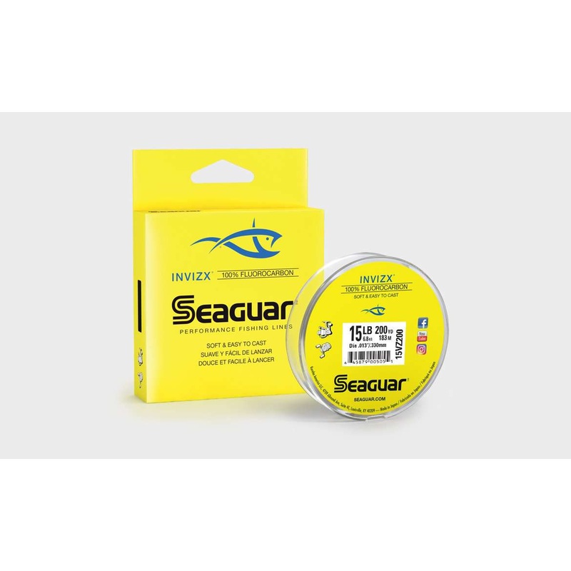 Seaguar InvizX|200 yds|600 yds|1000 yds|8 lb|10 lb|12 lb|15 lb|17 lb|20 lb|25 lb