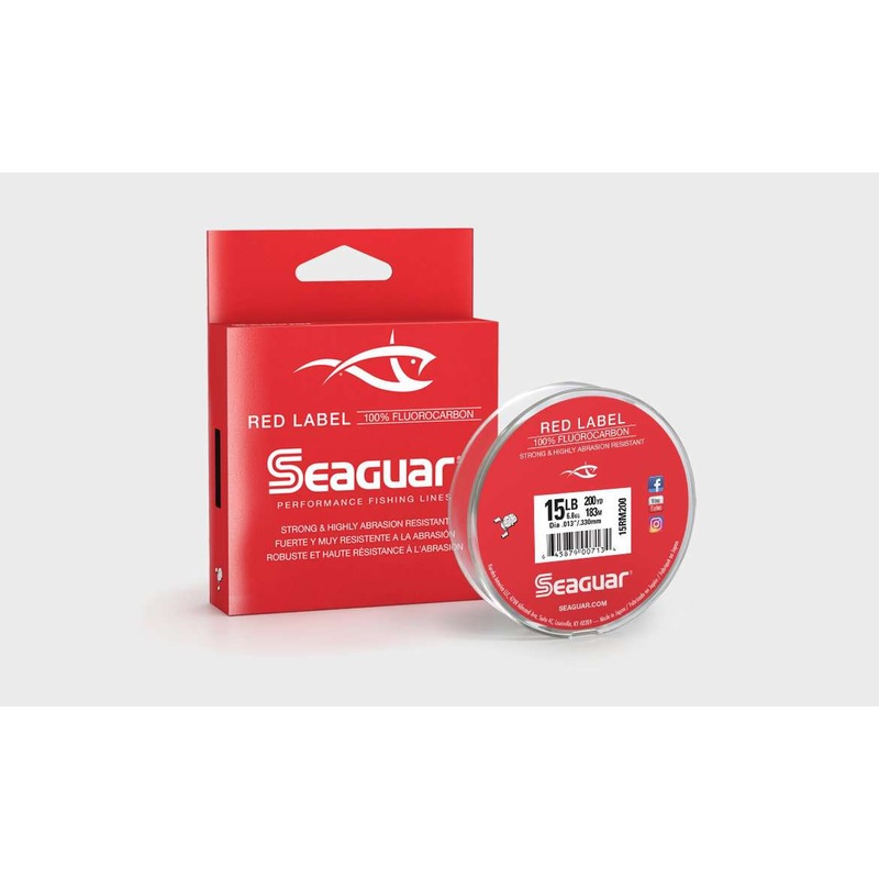 Seaguar Red Label|200 yds|1000 yds|8 lb|10 lb|12 lb|15 lb|17 lb|20 lb