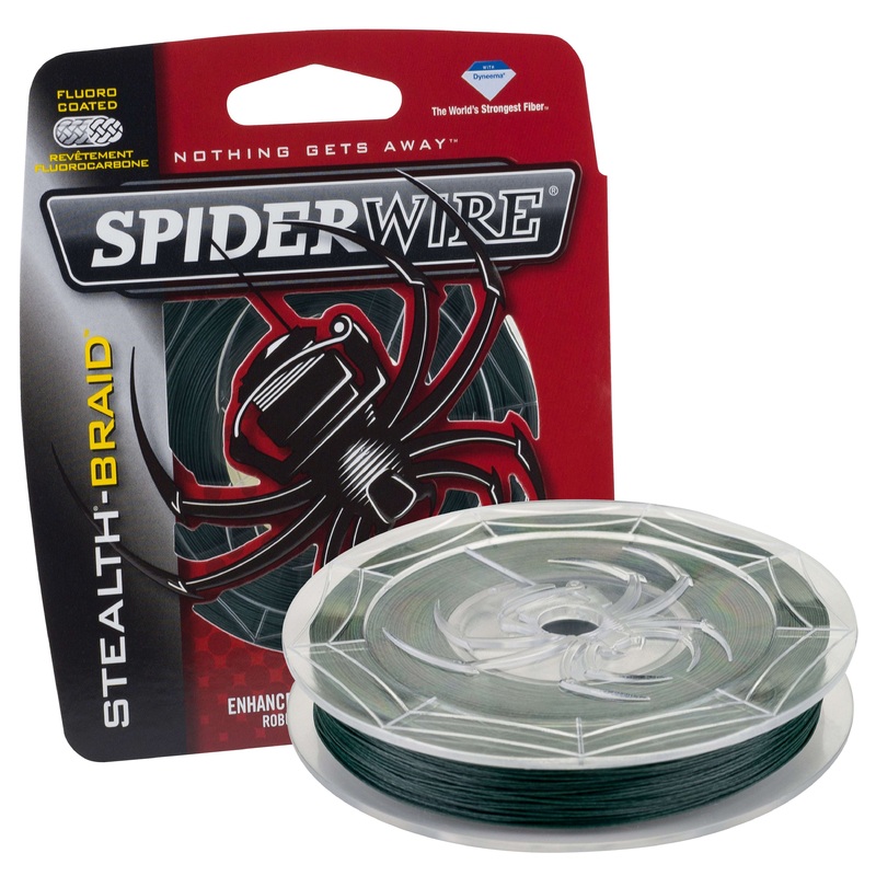 SpiderWire Stealth Braid|125 yds|200 yds|10lb|15 lb|20lb|30lb|40lb|50lb|65 lb|80lb|6lb|8lb|10 lb|15lb|65lb|Moss Green|Yellow Jaune