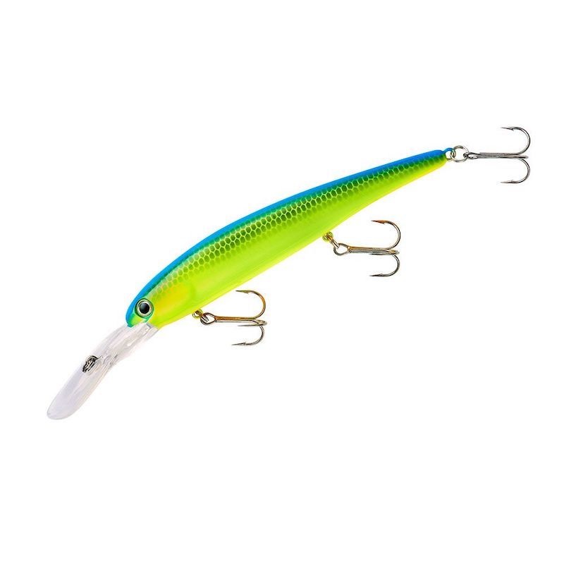 Bandit Deep Walleye Crankbait|Red Eye (Chrome)|Chartreuse Blue Back|Taco Salad|Neon Shad|Pearl Chartreuse Back|Firetiger