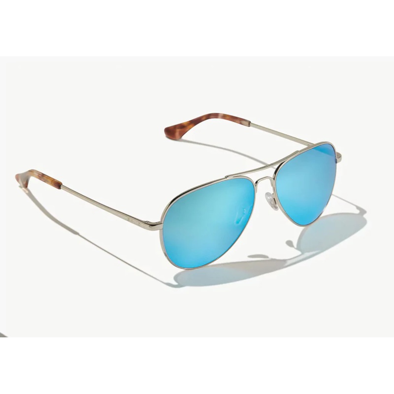 Bajio Soldado Sunglasses|Silver Frame w/Blue Mirror Lens|Silver Frame w/Green Mirror Lens|Silver Frame w/Rose Mirror Lens