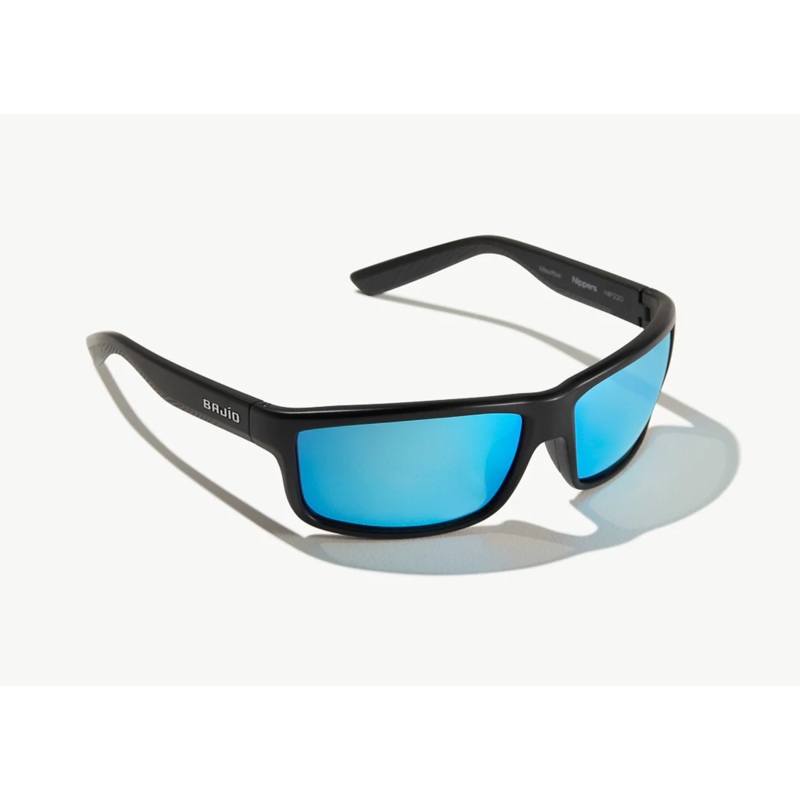 Bajio Nippers Sunglasses|Black Frame w/Blue Mirror Lens|Black Frame w/Green Mirror Lens|Black Frame w/Rose Mirror Lens