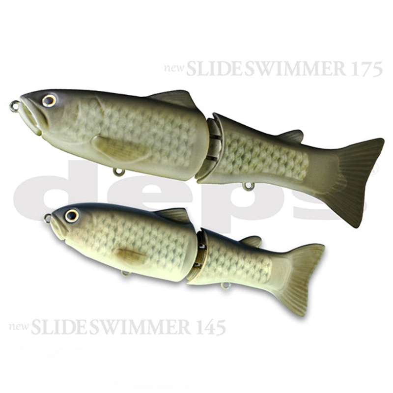 Deps Slide Swimmer|145|175|250|Flash Carp|Golden Shiner|Chartreuse Oikawa|Cotton Candy|Deadly Ketabus (Floating)|Ghost Ketabasu|Ghost Ayu|Clear Wakasagi|Large Mouse|Wild Carp|Smallmouth Bass|Butch Brown American Shad|Butch Brown Gizzard Shad