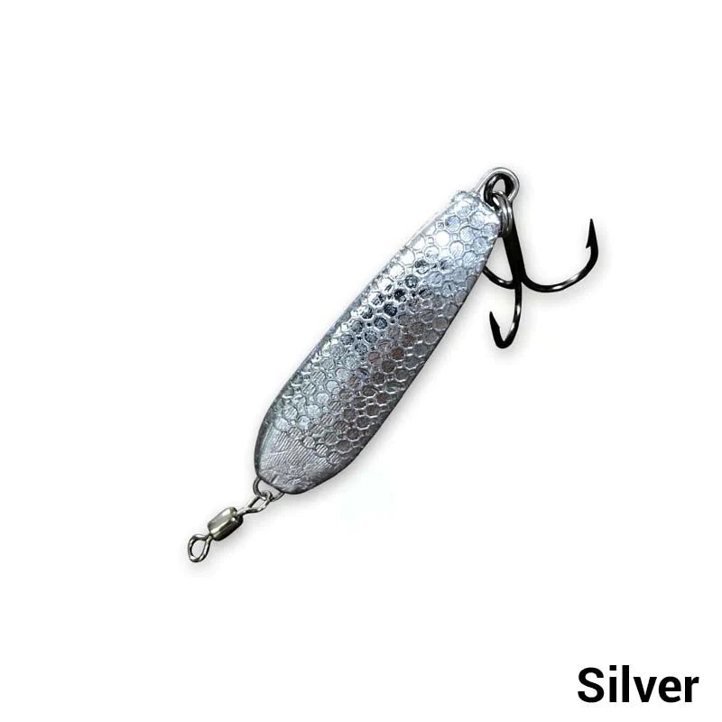 Dixie Jet Crappie Slab Spoon|Silver|Coleslaw|Table Rock Shad|White