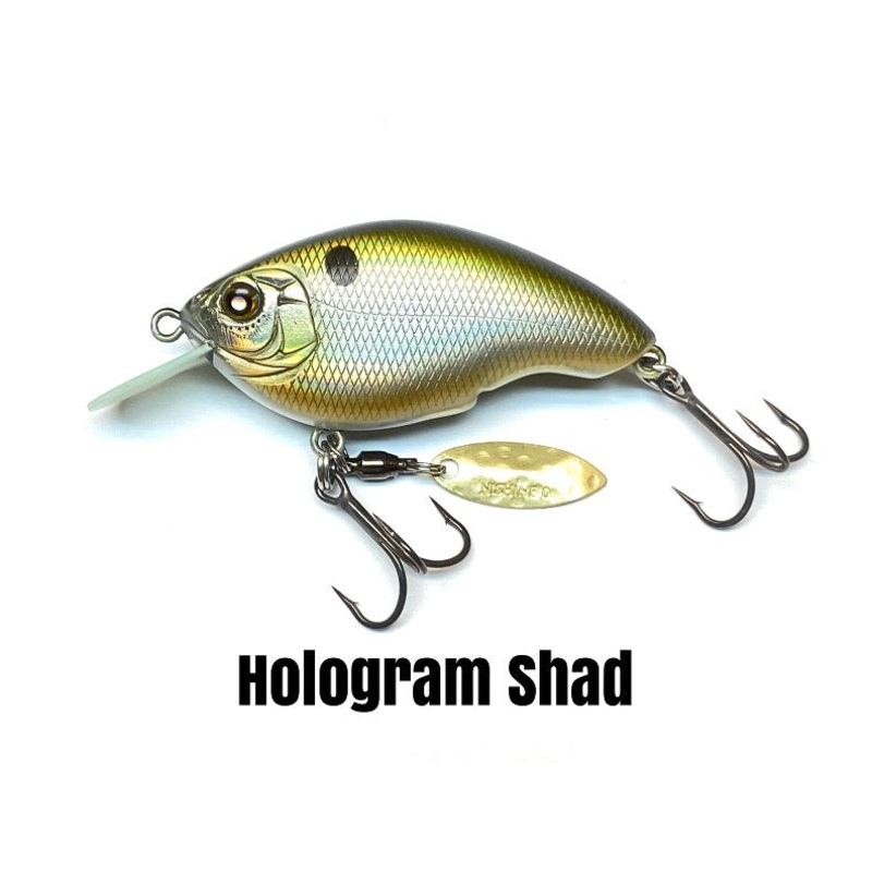 Nishine RB Baby Chippawa|Hologram|BPB Chartreuse|Ghost Shad|Matte Orange Tiger