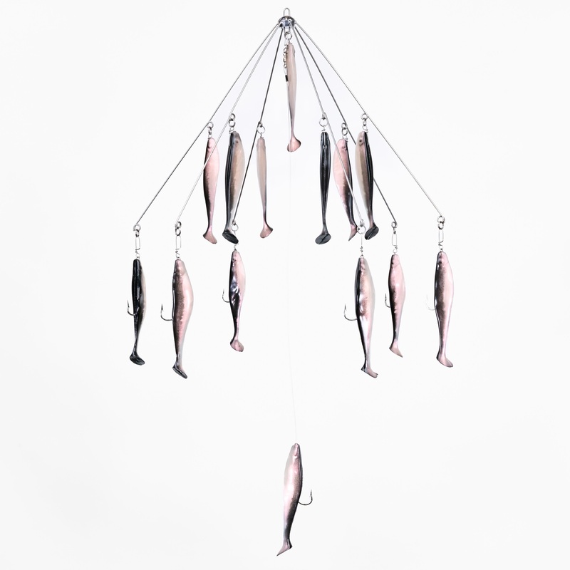 9er’s Lures 6 Arm Tube or Shad Umbrella Rig