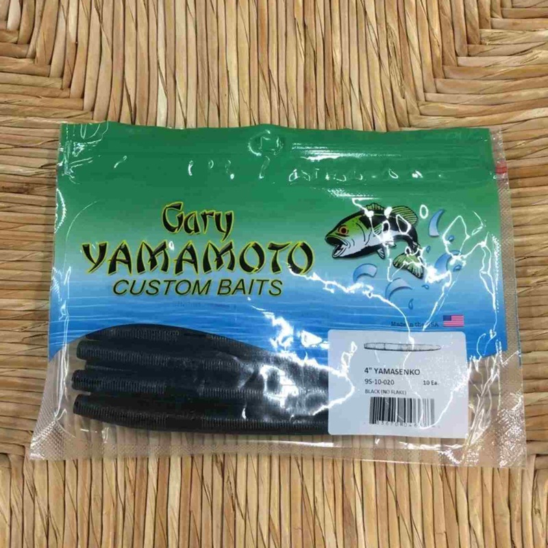 Gary Yamamoto Senkos|5″|4″|3″|Black (No Flake)|Green Pumpkin/Black Flake|Watermelon/Black Flake|Watermelon Magic|Pumpkin w/BLK & GRN|Black W/LG Blue Flk|Baby Bass||163 W/192 TIP|Cinn Brown (NF)|Blue Pearl/Silver FLK|Green Pumpkin/Watermelon|Watermelon (No